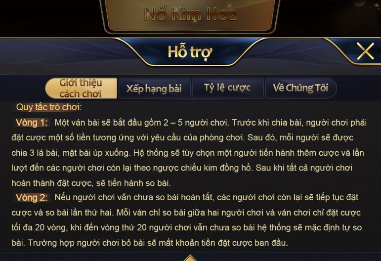 Cach choi Trac Kim Hoa tai K8 chi tiet 