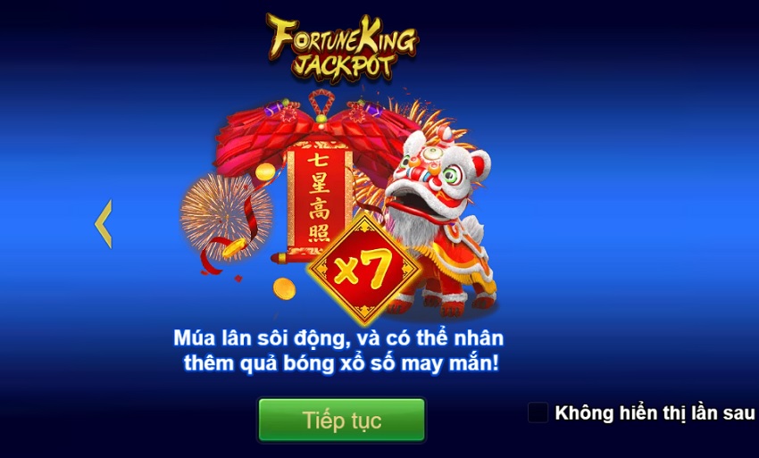 Bang tra thuong tai Fortune King Jackpot K8