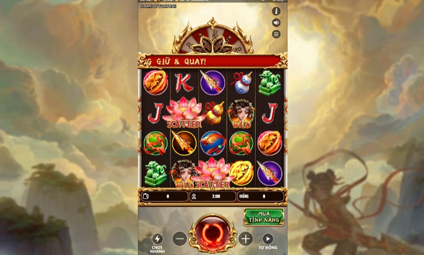 Cach choi game Flame of Fortune K8