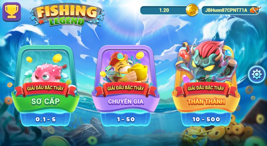 Phong choi game Fishing Legend K8